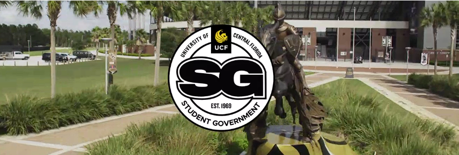 Screenshot of the Student Government Website UCF